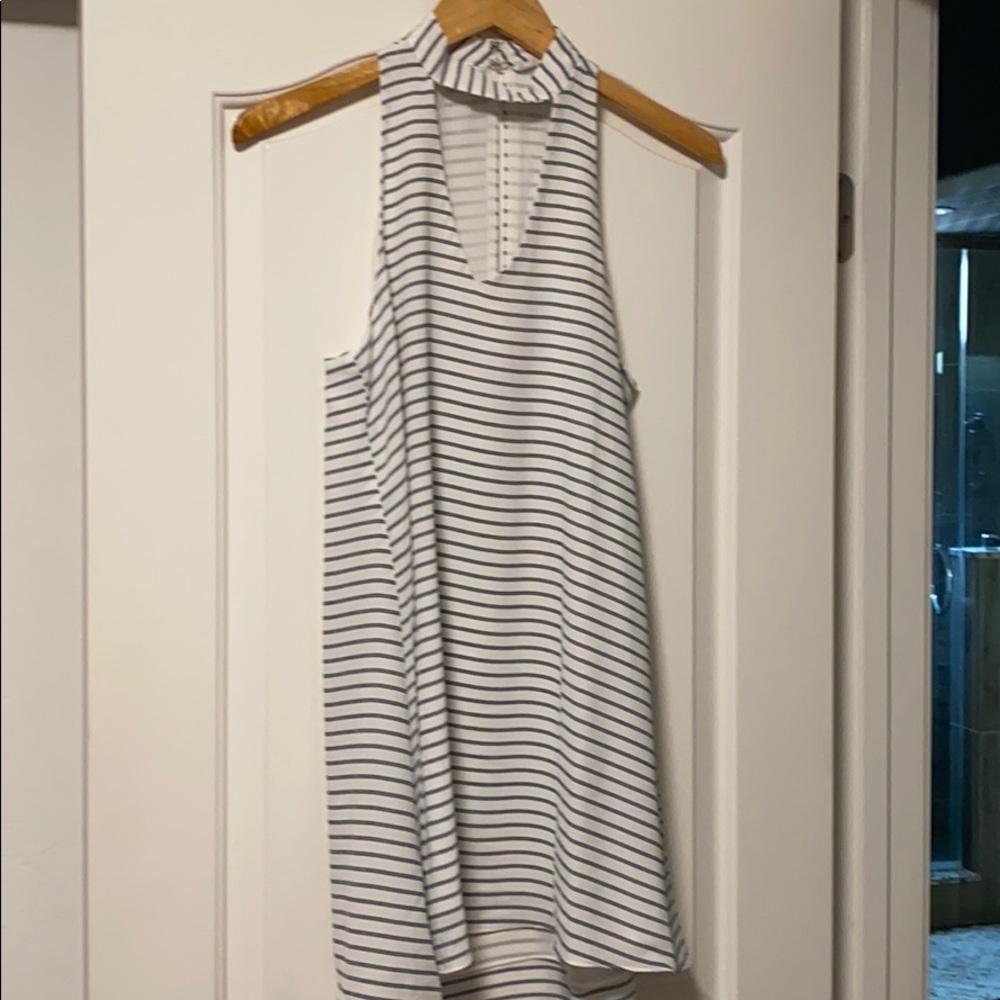 VICI dress, navy & white striped